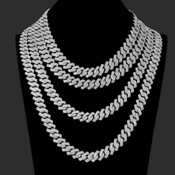 ICED OUT SUMMER TIME Cuban Link Chain - Picture 3 of 5